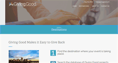 Desktop Screenshot of givinggood.com