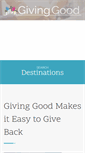 Mobile Screenshot of givinggood.com